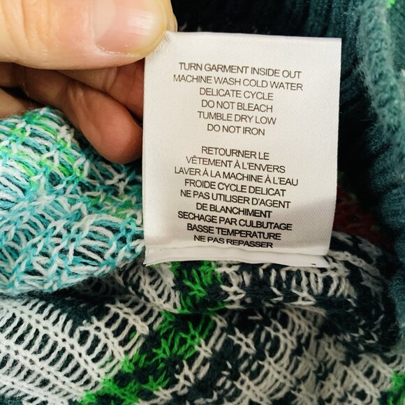 Christmas Ugly Sweater Mens L Knit Elf I Know Him Green & Red Pull-Over - Picture 10 of 15